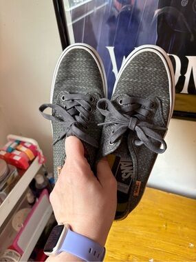 Vans Ortholite Gray Canvas Low-Top Sneakers